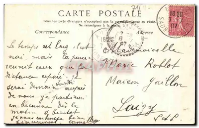 Zamek Montfaucon — Saône-et-Loire — kolekcja ND Phil — Rewers