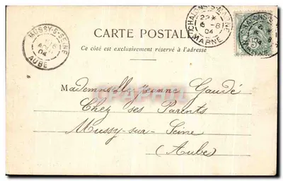 L'Épine (Marne) — Wnętrze kościoła N.-D. — G. Durand, fot. wyd., Châlons-sur-Marne — Rewers