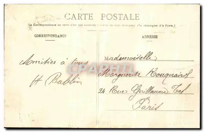 Mourmelon-le-Grand et le Camp de Châlons — Vue prise en ballon — Librairie Militaire Guérin, Mourmelon — Rewers