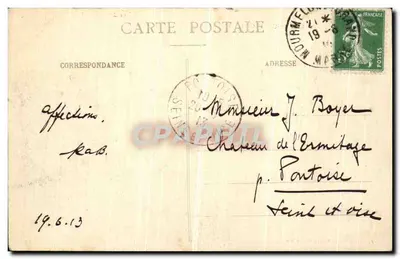 Vista geral de Mourmelon-le-Grand — Livraria Militar Guérin, Mourmelon — Verso