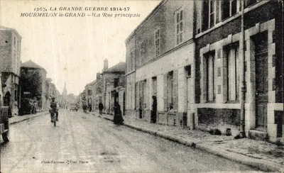 Mourmelon-le-Grand — A Rue principal — Fotografia Express J. Visé Paris, n°1267