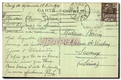 Camp de Mourmelon — Visão geral do Novo Campo de Divisão (lado Oeste) — Verso