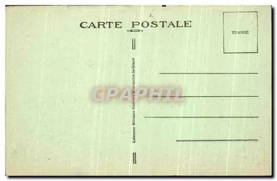 Bilhete postal antigo Mourmelon Le Grand Igreja do Campo de Chalons — Verso
