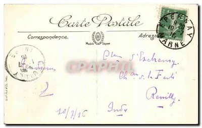 Épernay — O Castelo de Pequim — LL. n°29 — Verso