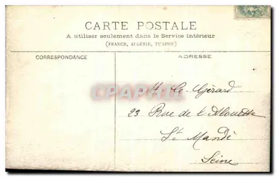 Epernay — Sąd Rejonowy - Aula Skarbowego — Wydawca: J. Coloque, Epernay (Zgłoszony) — Rewers