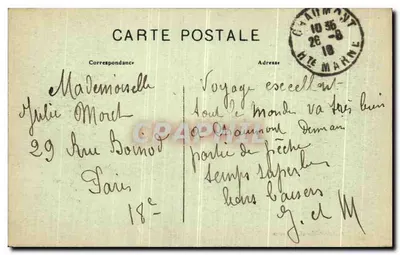 Chaumont — Dolina Szwajcarii — Wydawca: Juhanelet Moral, Sallanche — Rewers