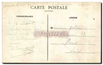 Chaumont - Praça - Estátua de Filipe o Bom — Edição P. Scordel, Grand Bazar, Chaumont — Verso
