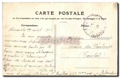 O Viaduto de Chaumont — Alta-Marnha — Cliché A. Pourtoy, editor n°173 — Verso