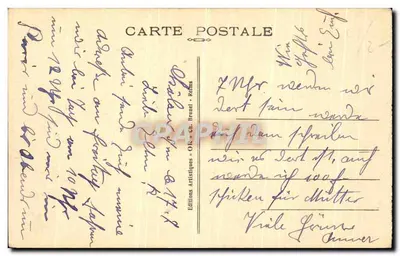 Chalons-sur-Marne — O Hotel de Ville — Éditions Artistiques OR. Brueil — Verso