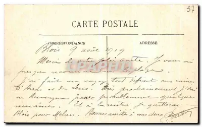 Amboise — De Kerk van Sint Dionysius — La Mise au Tombeau — Werk toegeschreven aan Leonardo da Vinci — LL. — Achterkant