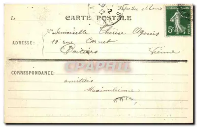 A Colocação no Túmulo de N.S.J.-C. — grupo de argila na Igreja de St-Denis — Edição Artística Andréane — Verso