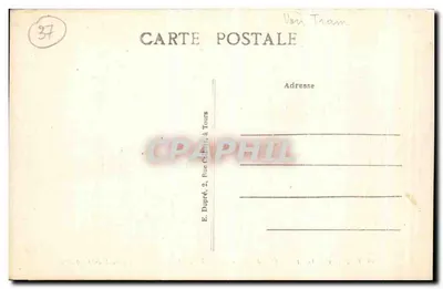 Tours (Loire-et-Loire) — Hotel de Ville y Place — editor A.P. n°59 — Reverso