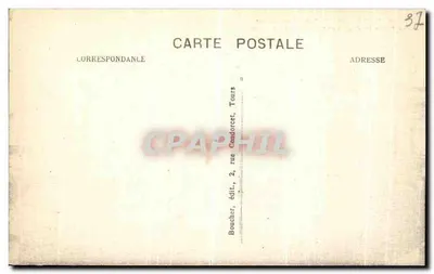 Tours (Indre-et-Loire) - Place Jean-Jaurès - Sąd i Urząd Miasta — Rewers