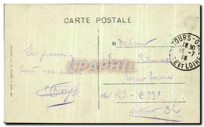 Tours (Loire) — La Catedral y el Circo — A.P. — Reverso