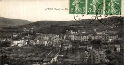 Avèze (Gard) — Vista — Editore sconosciuto, numero di serie non visibile