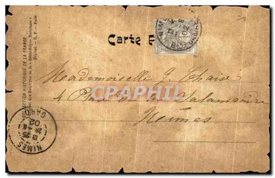 Nîmes w 1723 — Amphiteatr Rzymski, tak jak istniał w XVIII wieku (Gard) — Rewers