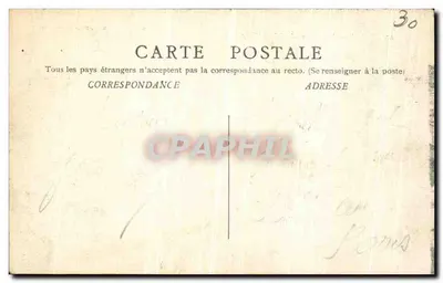 Nîmes — Les Arènes à Vol d'Oiseau — M. Bernard, B.F. Chalon-sur-Saône, n°1 — Verso