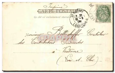 Nîmes - Baños Romanos — Tarjeta postal antigua n°2850, editor impresor en Roma — Reverso