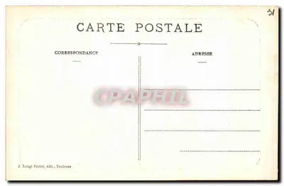 Toulouse — Portal Katedry Dalbade — J. Longi Béchiel, wyd. Toulouse, n° 243 — Rewers