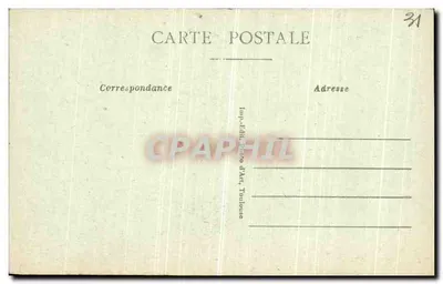 Toulouse — A Torre dos Agostinhos — Imp. Ed. Photo d'Art, Toulouse, n° 912 — Verso