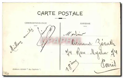 Toulouse - Giardino Lafayette, Statua Goudelin — Edizione speciale 'Al Capitolo' — Verso