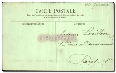 Luchon — Park Quinconces. Statua Wąwozu Lys — LL. Nr 49 — Rewers