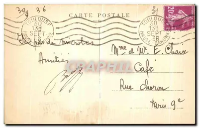 A Garonne — Quai de Tonnis — CAE — Verso