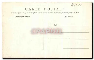 Nevers - Pałac Ducal i ogród — wydawca G. B. F., Paryż, nr 131 — Rewers