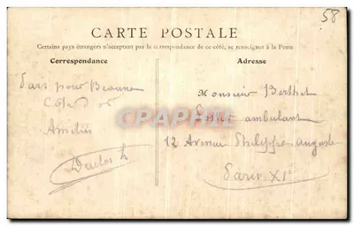 Nevers — Os Pontes sobre a Loire — B. F. Y. Paris n°21 — Verso