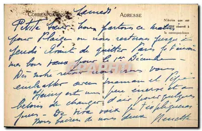 Stara pocztówka Le Dauphine Pittoresque La Meije et les ecrins — Rewers