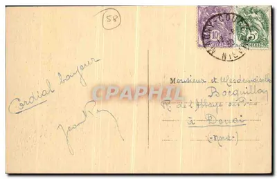 Nevers — O Ponte do Loire e a Cidade — Edição Mouquiot, n°24 — Verso