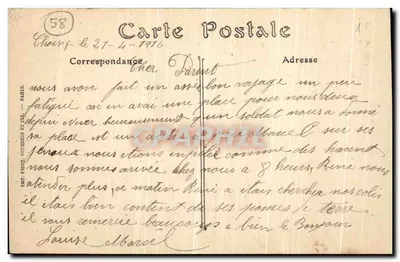 Nevers — Katedra, Kościół Świętego Cyra (XVI wiek) — Th. Ropiteau, Nevers — Rewers
