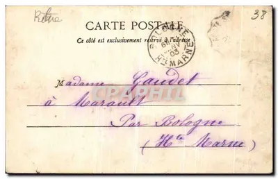 Crémieu - As velhas Feiras — Pap. J. Grivoz, Crémieu (Savoie) — Verso