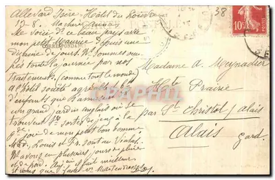 अल्वेल्ड-लेस-बैंस (इज़ेर) — सामान्य दृश्य — ग्लेज़िन के ग्लेशियर (2788 मीटर) — प्रकाशक: कॉल, छापक, विची — श्रृंखला संख्या 2174 — पीछे