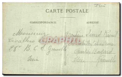 Dauphiné — Sassenage — O Castelo Feudal e as Alpes — Verso