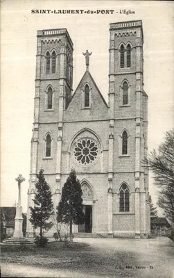 Saint-Laurent-du-Pont — A Igreja — J.G. editor. Voiron - 24