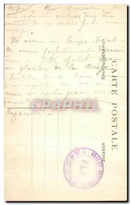 Le Lautaret — Widok na Chalet-Restaurant P.-L.-M. — Kolej Paris-Lyon-Méditerranée — Rewers