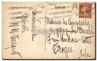 Stara pocztówka Le Dauphine Pittoresque Ogólny widok Grave — Rewers