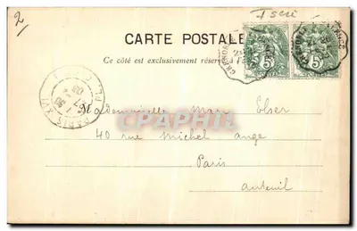 Basílica de San Antonio de Viena (Pagaie) — vista de la fachada gótica — Imp. Vallier Grenoble — Reverso