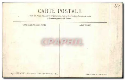 Ansicht der Gère in St-Martin — Wien — Luxus-Karteikarte — Rückseite