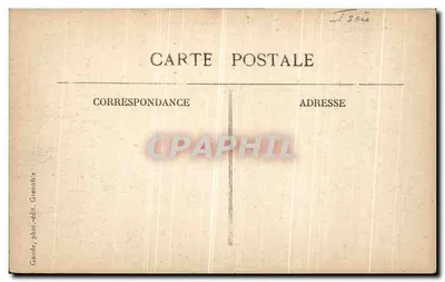 Vizille — Die monumentale Pforte und das Schloss — Gaude, photo-verlag Grenoble — Rückseite