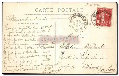 Vizille - O Castelo do Rei e a Porta do Conde — Cliché A. V., Grenoble, n° 6277 — Verso