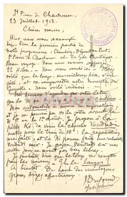 La Grande-Chartreuse - Um Canto do Convento — J. G., editor, Voiron, n° 107 — Verso