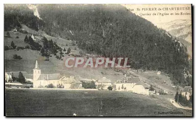 Saint-Pierre-de-Chartreuse — Quartier de l'Église et les Écoles — C. Baffert Grenoble