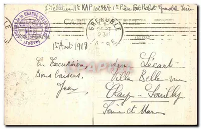Trasa Grande-Chartreuse — Wejście do Pustki — Most Grand-Logis — Volon — 1908 — Rewers