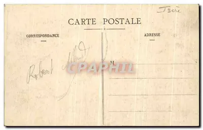 Grenoble — Panorama da Île-Verte e as Alpes — editor não identificado, n° 148 — Verso
