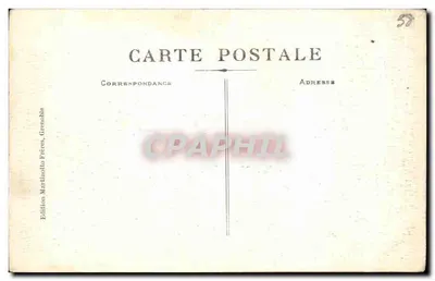 Grenoble - O Jardim da Cidade e as Terrasses — Edição Martinotto Frères, Grenoble, n°8 — Verso