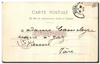 Grenoble — Most Szpitala i Kolej Alp — Cl. A. V. L. Pons, wyd., Grenoble — Rewers
