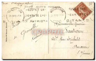 Grenoble — Forty i mosty nad Isère — wydanie pana Bonciera, nr 36 — Rewers