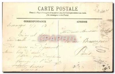 Grenoble — O Isère e o Casque de Néron — LL. n°28 — Verso